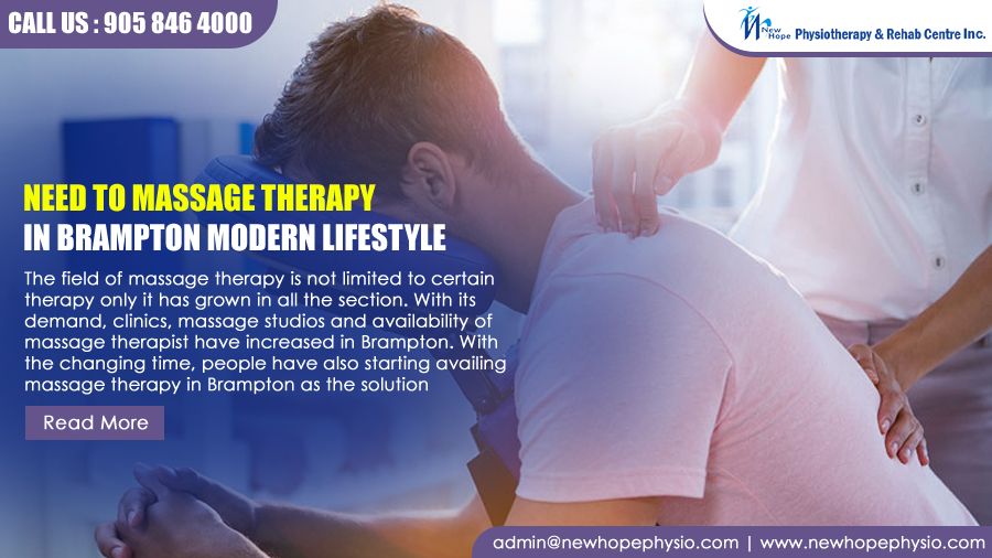Need to massage therapy in Brampton modern lifestyle