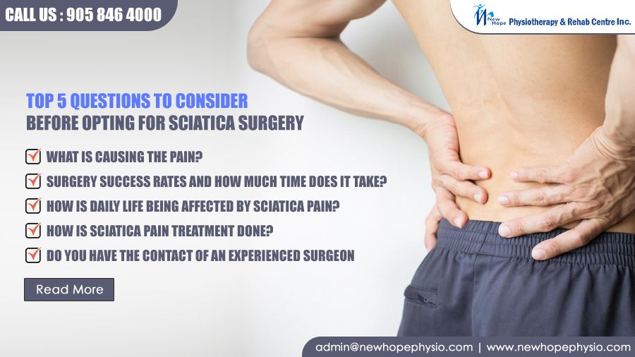 Sciatica Surgery : Top 5 questions to consider before opting