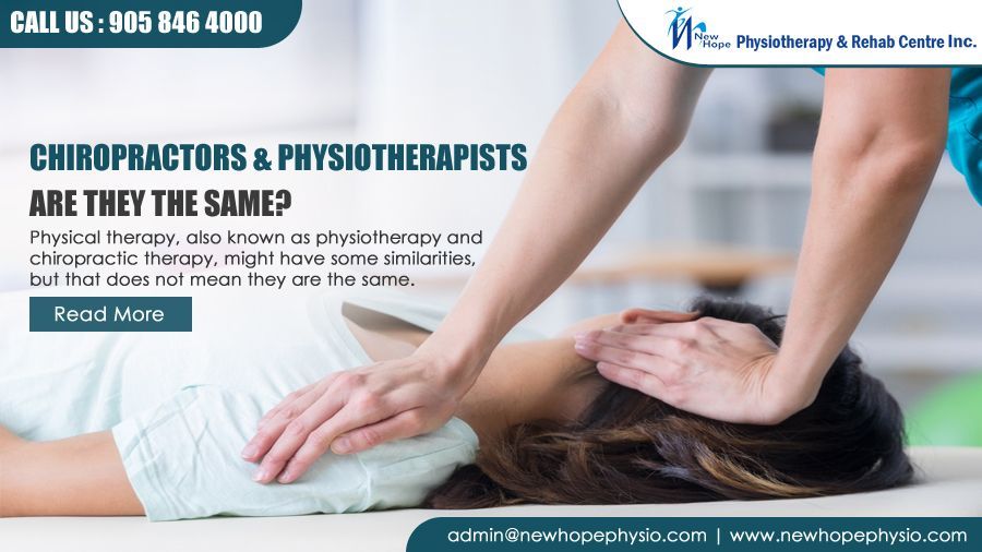 Chiropractors and physiotherapists: Are they the same?