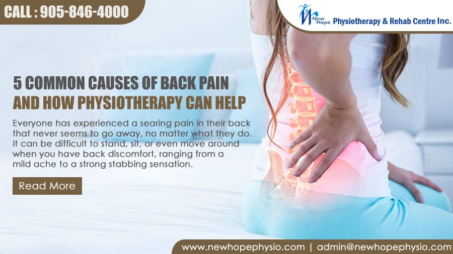 5 Common Causes of Back Pain and How Physiotherapy Can Help