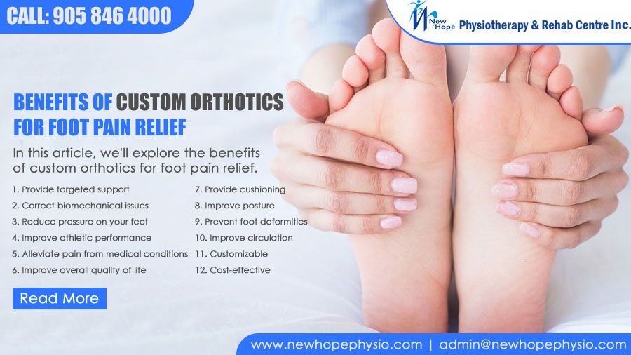 Benefits of Custom Orthotics for Foot Pain Relief