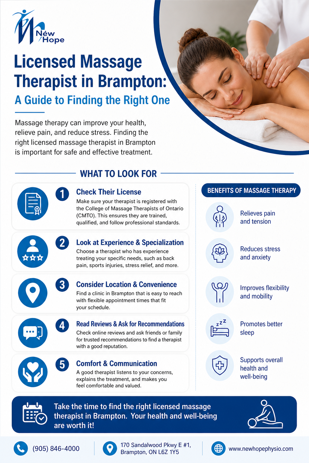 Licensed Massage Therapist in Brampton