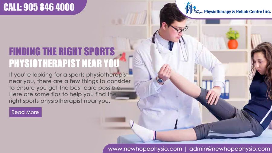 Right Sports Physiotherapist Near You