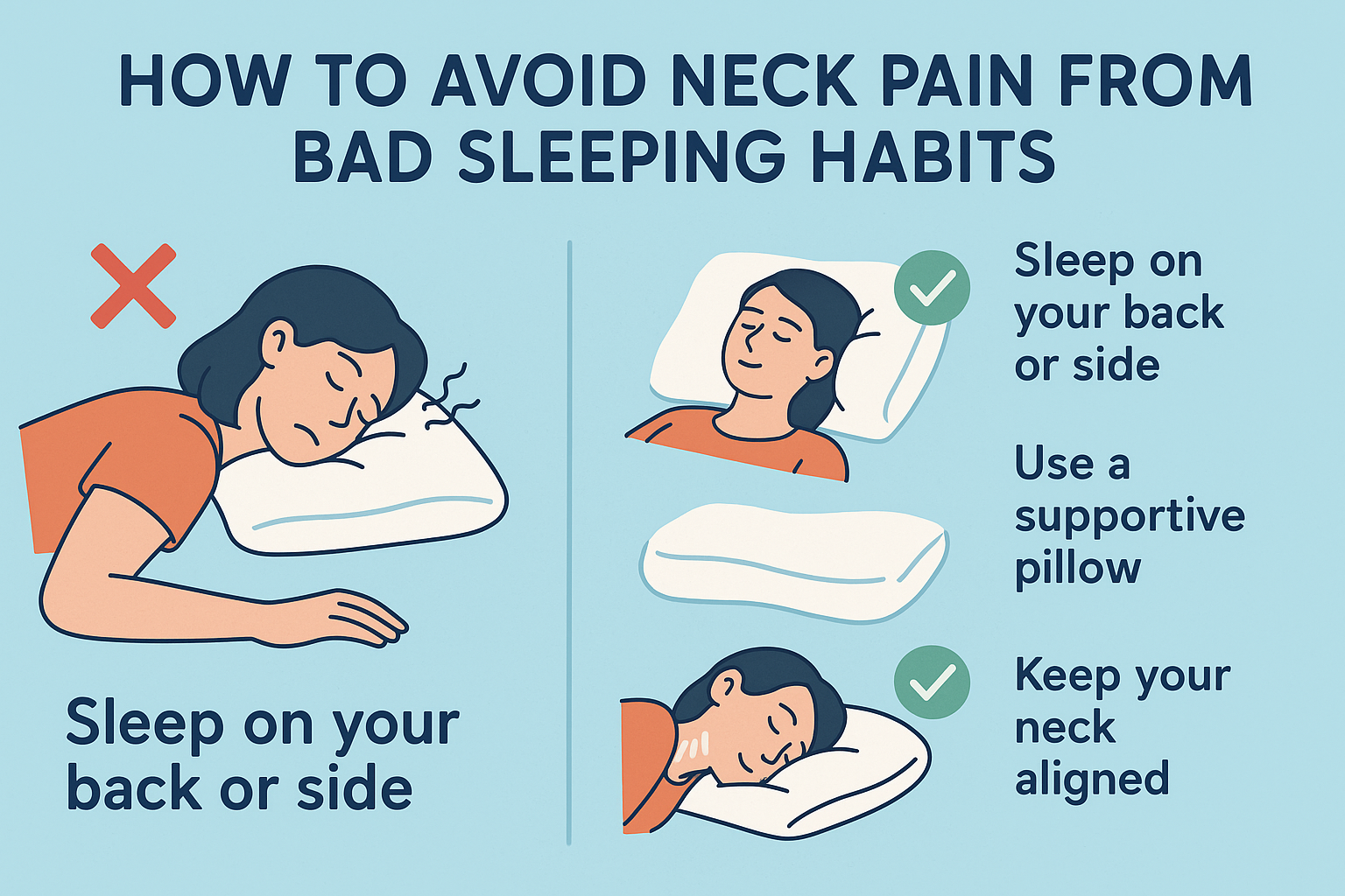 How to Avoid Neck Pain from Bad Sleeping Habits