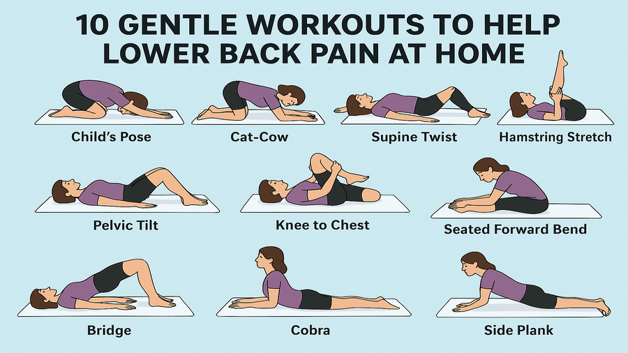 10 Gentle Workouts to Help Lower Back Pain at Home 