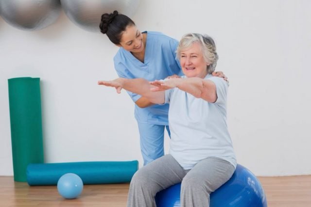Shoulder Pain Relief by Rehabilitation Treatment Exercise